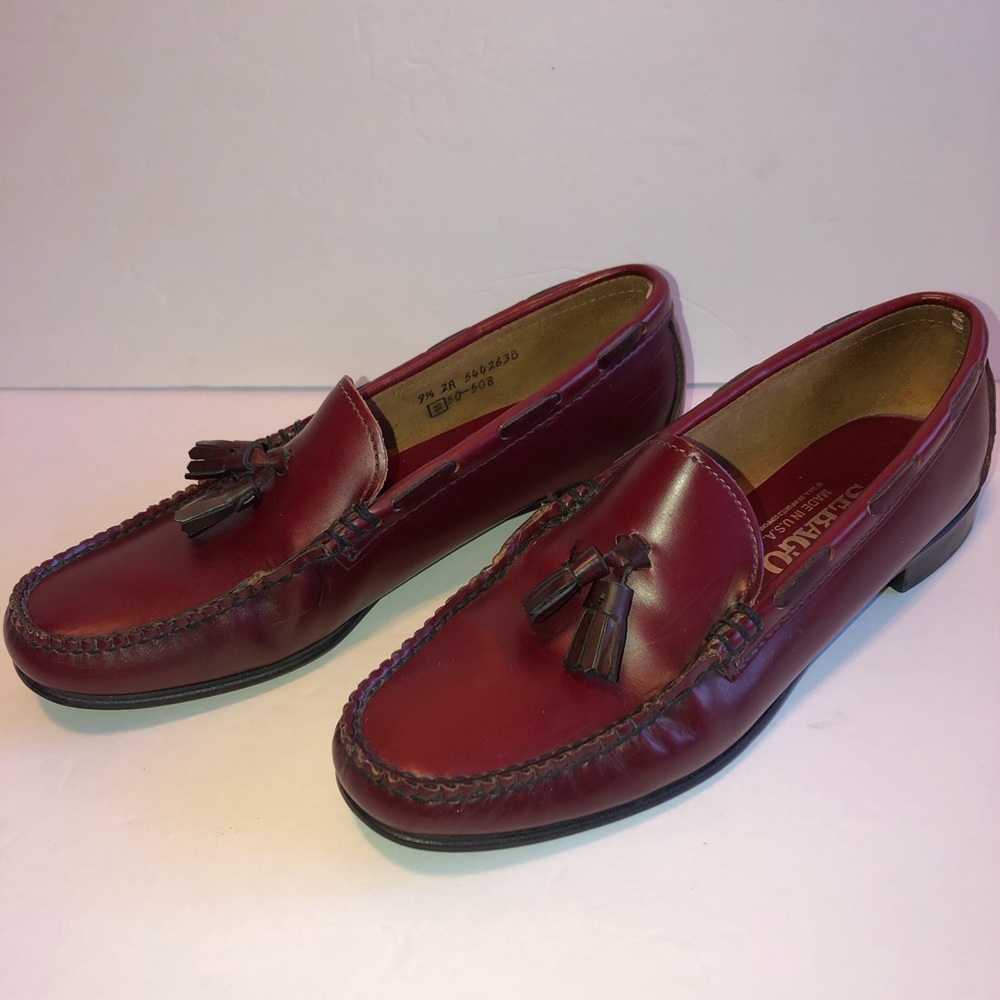 SEBAGO CLASSIC BURGUNDY TASSEL LOAFERS